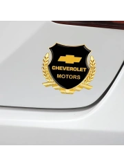 Металлическая эмблема на автомобиль "CHEVROLET" самоклеящаяся